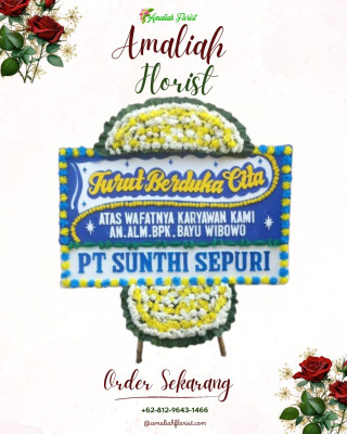 Papan Bunga Duka di Ciranggem